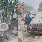 नीती घाटी के तमक नाले में बहे कर्मचारी का दूसरे दिन भी सुराग नहीं, मलबे में दबे BRO के वाहन